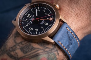 Xicorr Spark GMT NOVAX bronze / men's bronze pilot's watch