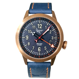 Xicorr Spark GMT NOVAX bronze / men's bronze pilot's watch