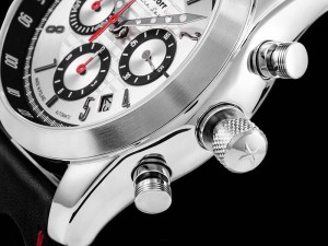 Syrena Sport SLr (Silver Red Hands) | zegarek męski | srebrny