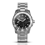 Balticus Żabnica Anglerfish | zegarek męski diver | czarny