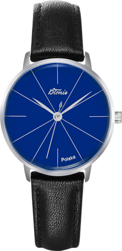 Błonie Zodiak Damski Chaber | zegarek damski | niebieska tarcza | pasek skórzany