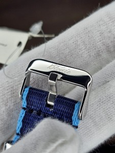 Błonie Delfin 1 | zegarek męski | stalowa koperta | jasna tarcza | pasek NATO