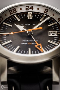 G. Gerlach Navigator Mk 3 GMT | zegarek męski | grafitowa tarcza 