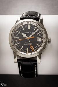 G. Gerlach Navigator Mk 3 GMT | zegarek męski | grafitowa tarcza 