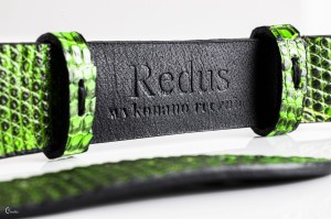 Leather strap Redus  20mm / Forest Dragon / Green / Quick pin 