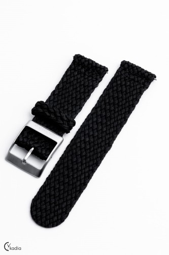 G. Gerlach Perlon strap 22 mm / black