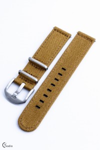 G. Gerlach Canvas strap 20 mm / brown