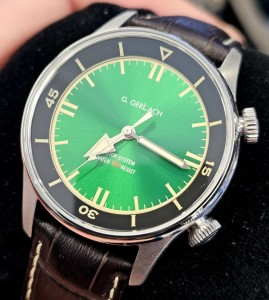 G. Gerlach Navigator | Zegarek męski | Zielona tarcza 