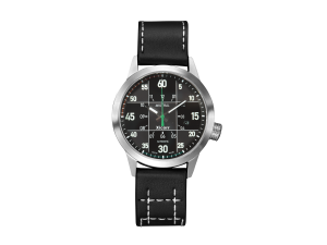 Xicorr Mistral BKg | Zegarek męski | Czarna tarcza | Zielony sekundnik | Polonez