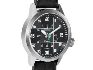 Xicorr Mistral BKg | Zegarek męski | Czarna tarcza | Zielony sekundnik | Polonez