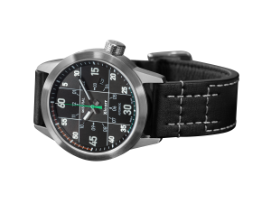 Xicorr Mistral BKg | Zegarek męski | Czarna tarcza | Zielony sekundnik | Polonez