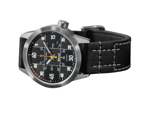 Xicorr MISTRAL BKo / men's watch black with orange second hand polonez