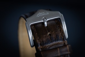 Błonie Zodiak Mechaniczny 1 | Zegarek męski | Beżowa tarcza szampański budyń | Brązowy pasek