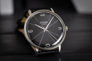 Błonie Zodiak Mechaniczny 2 | Zegarek męski | Czarna tarcza klasyczna | Czarny pasek