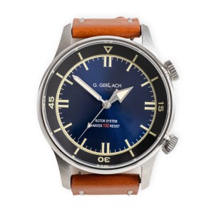 G. Gerlach Navigator | Zegarek męski | Niebieska tarcza 
