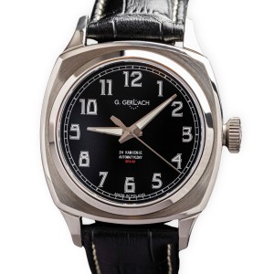 G. Gerlach Czołg 7TP | Zegarek męski automatyczny | Czarna tarcza