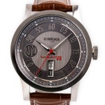 G. Gerlach Lux-Sport Automatyczny Vertical Date | zegarek męski | brązowy pasek