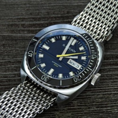 G. Gerlach Enigma | Zegarek męski | Czarna tarcza | Ceramika | Diver