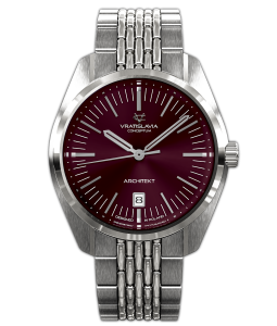 Zegarek VRATISLAVIA CONCEPTUM – ARCHITEKT V Automatic burgundowy