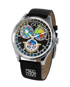 Zegarek męski ALEXANDER SHOROKHOFF Full Calendar Cadamomo Black AS.VK-CDMM4 - 43,5 mm