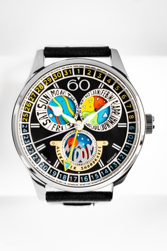 Men's Watch ALEXANDER SHOROKHOFF Full Calendar Cadamomo Black AS.VK-CDMM4 - 43,5 mm