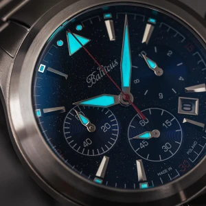 Balticus Flying Seal Latająca Foka BALFSQCHAVE zegarek męski | granatowa tarcza awenturyn, bransoleta + pasek