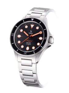 Zegarek męski YEMA Navygraf Heritage srebrny | na bransolecie YNAV2020-AMS  - 39 mm