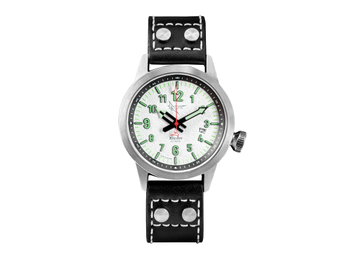 Xicorr Spark White (WH) | Zegarek męski | Biała tarcza | Iskra | Pilot