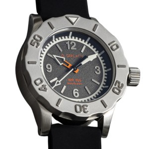 G. Gerlach Batyskaf | Zegarek męski | Grafitowa tarcza | Diver | Bathyscaphe