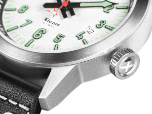 Xicorr Spark White (WH) | Zegarek męski | Biała tarcza | Iskra | Pilot