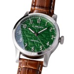 G. Gerlach Tatry / Men's watch with a green dial on a leather strap