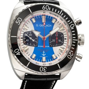 G. Gerlach Poseidon Chronograf | Zegarek męski mechaniczny | Czarny