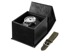 Xicorr Spark White (WH) | Zegarek męski | Biała tarcza | Iskra | Pilot