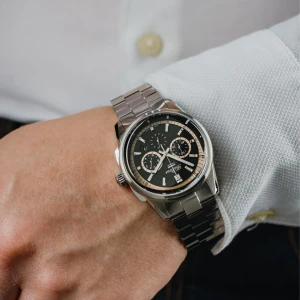 Zegarek męski Balticus Volans Chronograf (czarny) - BAL-VSCHBAC