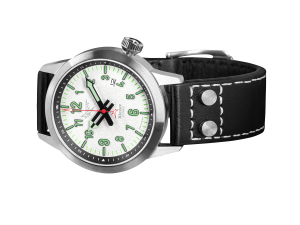 Xicorr Spark White (WH) | Zegarek męski | Biała tarcza | Iskra | Pilot