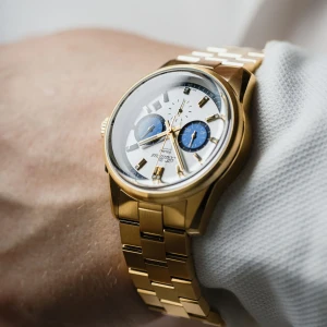 Zegarek męski Balticus Volans Chronograf (złoty) - BAL-VSCHSBGU