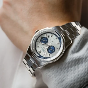 Zegarek męski Balticus Volans Chronograf (Srebrny) - BAL-VSCHSBU
