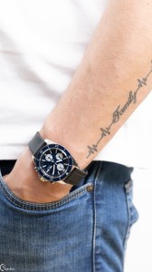 Zegarek męski YEMA Navygraf Chrono Niebieski | YNAV22CH.EN-GRBS - 40 mm