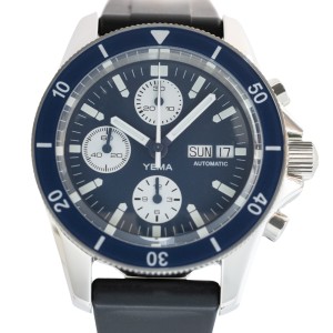 Zegarek męski YEMA Navygraf Chrono Niebieski | YNAV22CH.EN-GRBS - 40 mm