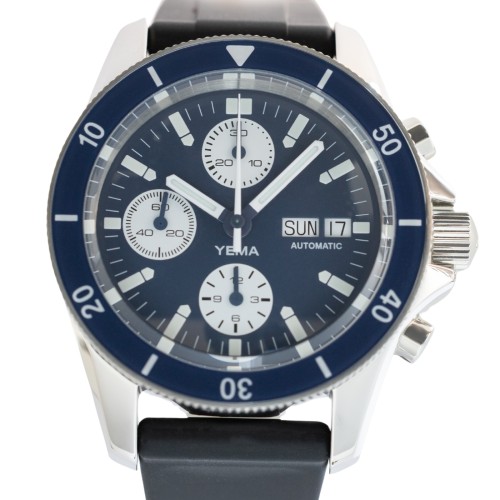 Zegarek męski YEMA Navygraf Chrono Niebieski | YNAV22CH.EN-GRBS - 40 mm