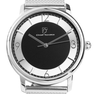 DaModa Classica / women's watch with a black dial on black strap plus bracelet mesh / stainless steel