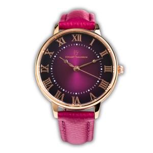 Zegarek damski Damoda BAROKA Burgundy Rose Gold 34 mm