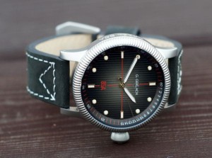 G. Gerlach ORP Orzeł 85A | Zegarek męski | Czarna tarcza | Skórzany pasek