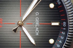 G. Gerlach ORP Orzeł 85A | Zegarek męski | Czarna tarcza | Skórzany pasek