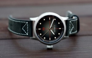 G. Gerlach ORP Orzeł 85A | Zegarek męski | Czarna tarcza | Skórzany pasek