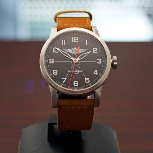 G. Gerlach Pilot Automatyczny | zegarek męski | czarna tarcza